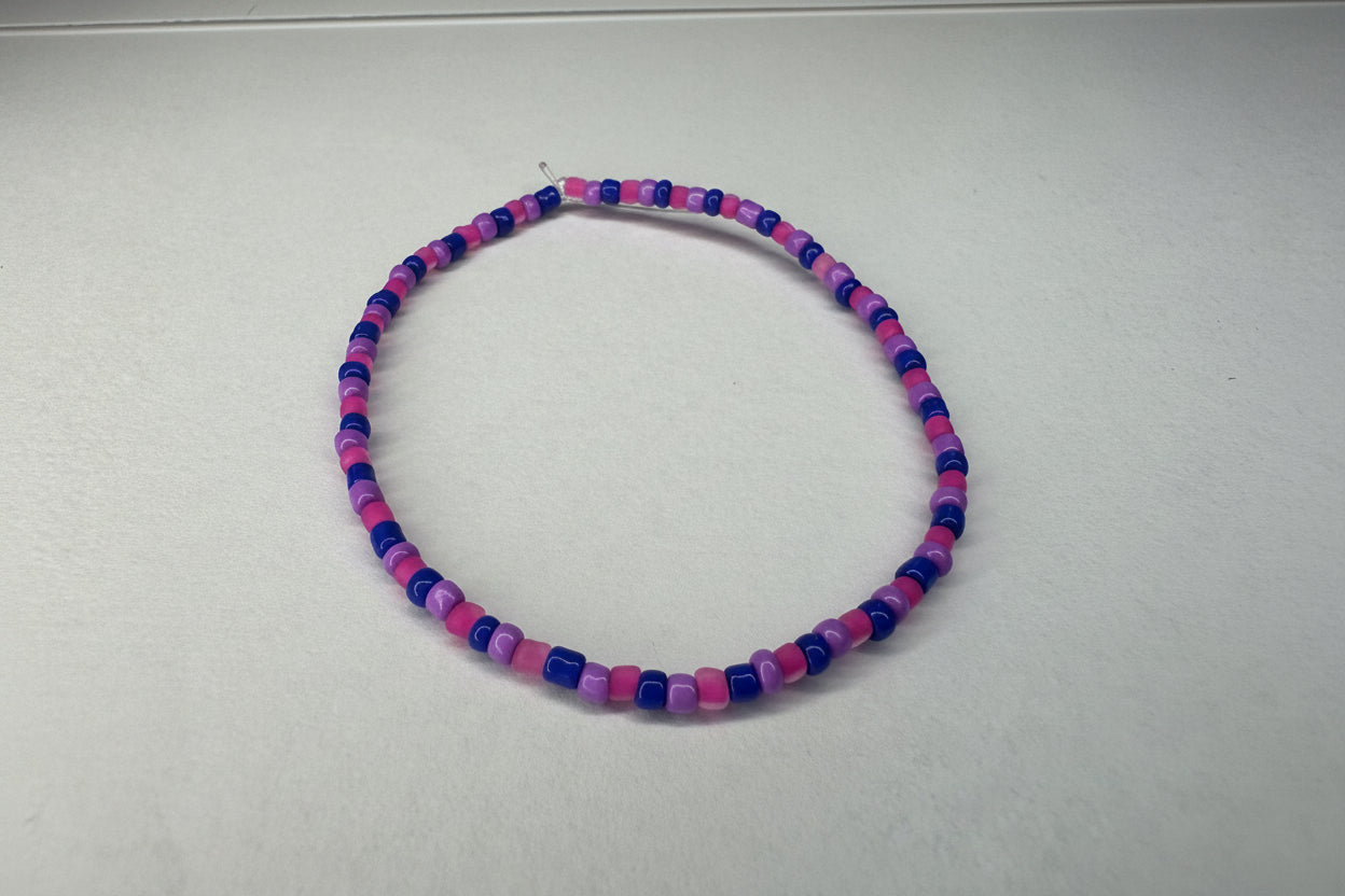 PRIDE - Bisexual Flag Beaded Bracelet 6” and 7”