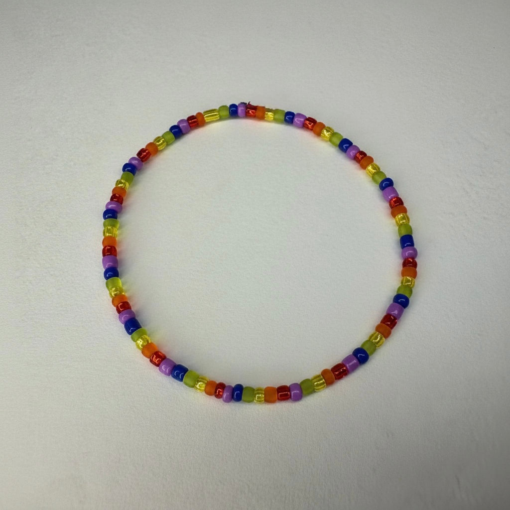 PRIDE - Be Who You Are Rainbow Beaded Bracelet 6” and 7”