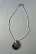 She Sells Seashells (Iridescent) - 12 1/2” Beaded Choker Necklace
