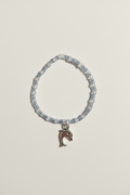 Deep Sea Diving - Dolphin (Silver) Beaded Bracelet 6” and 7”